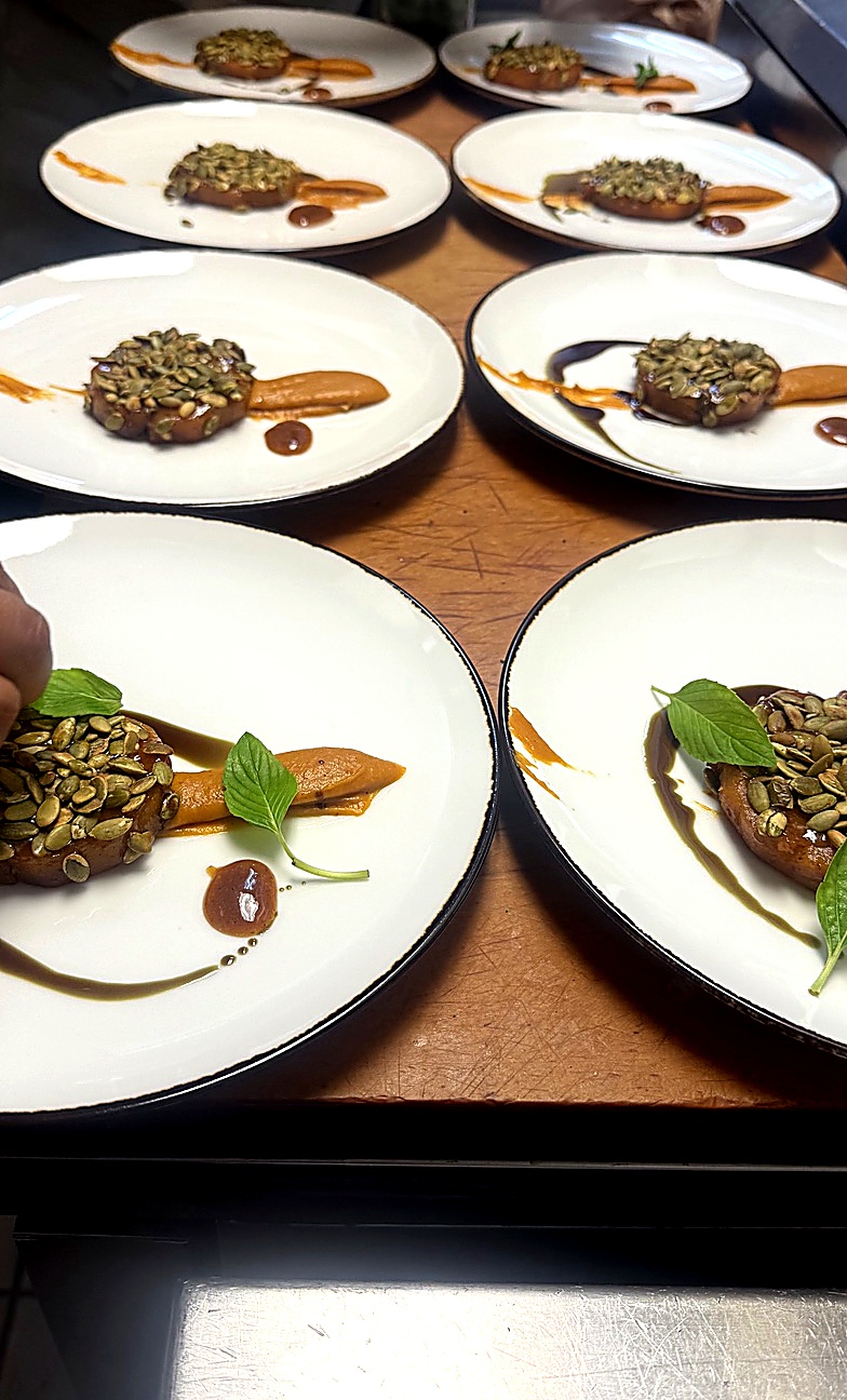 Signature plated dish